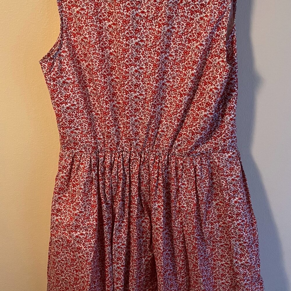 J.Crew Sleeveless Ruffle-Neck Midi in Liberty® Chamomile Floral Dress - Size 4 - Picture 8 of 8